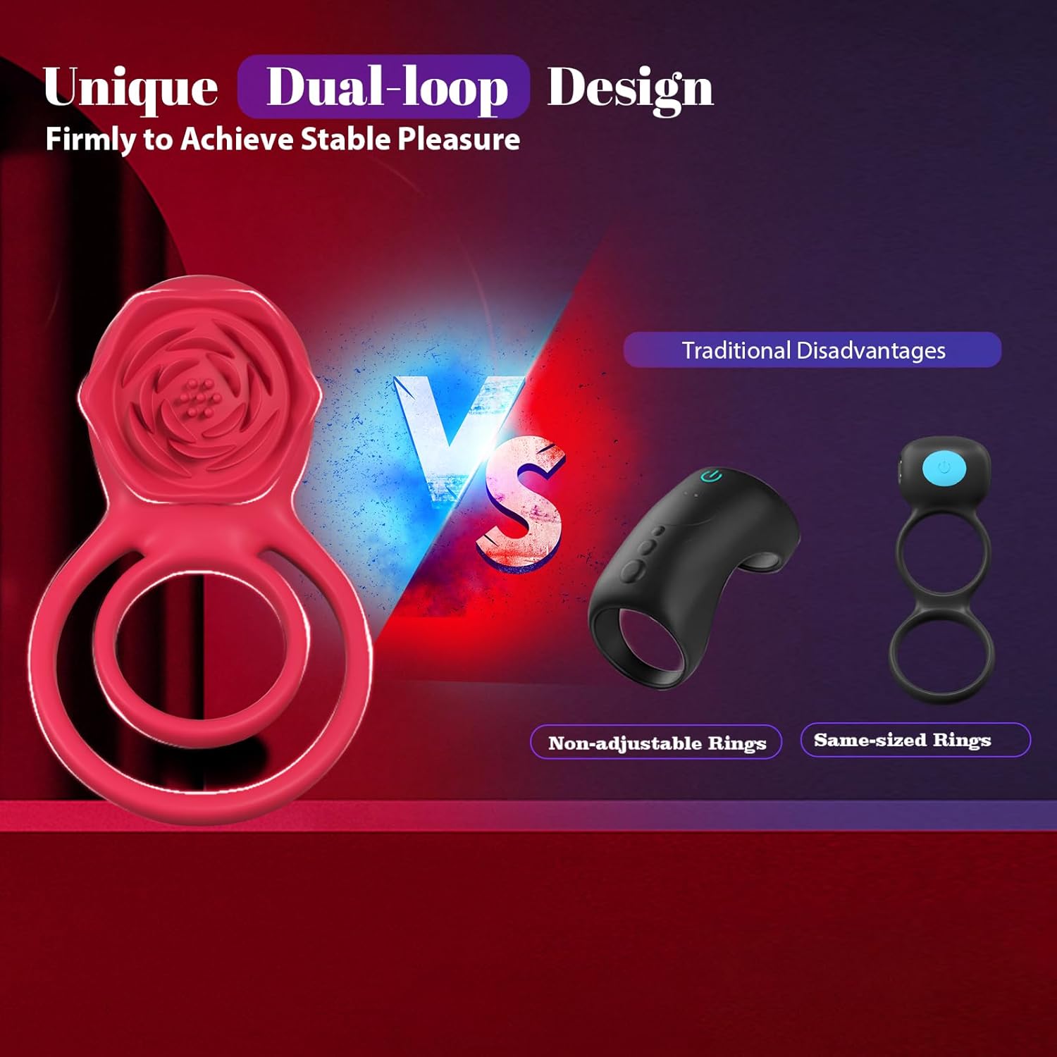 Thorny Rose Vibrating Ring