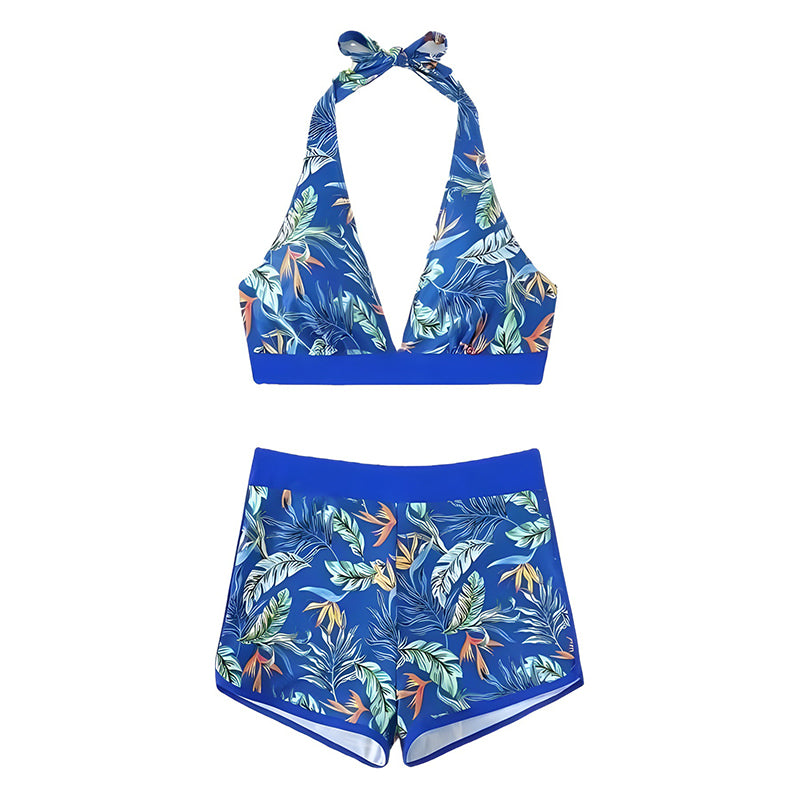 High waisted boxer swimsuit