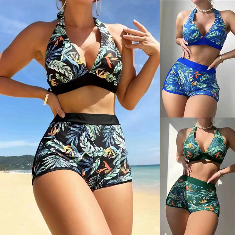 High waisted boxer swimsuit