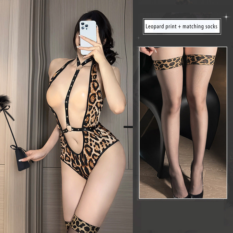 Studded crotch bodysuit