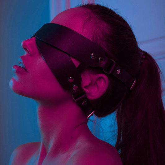 Leather blindfold