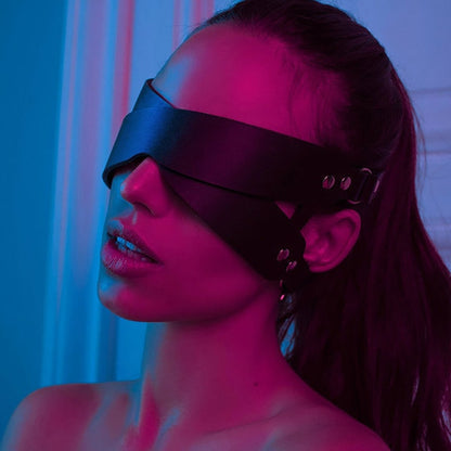 Leather blindfold