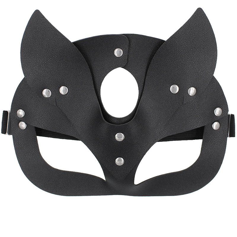 Leather fox mask