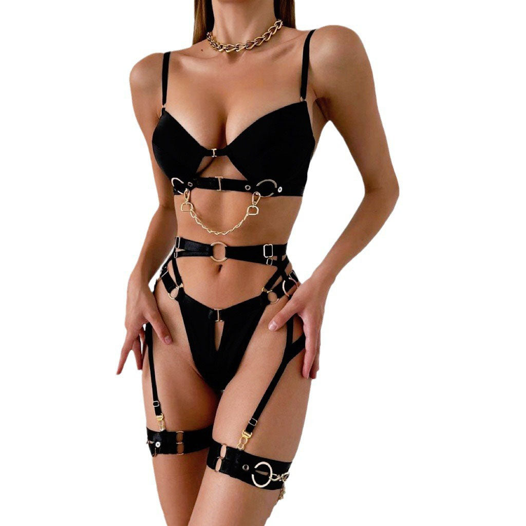 Chain Accessory Lingerie Set