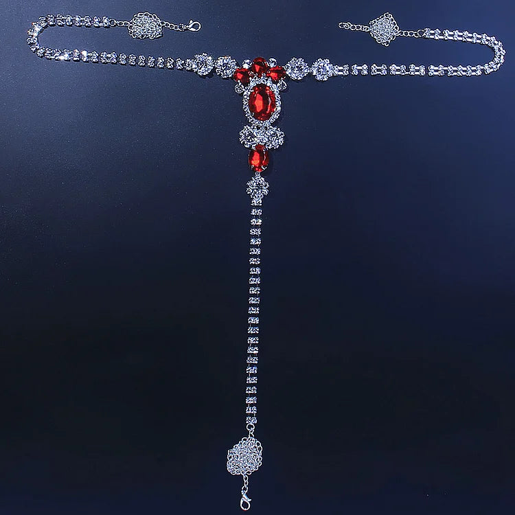 G024 Ruby Bear Paw Waist Chain