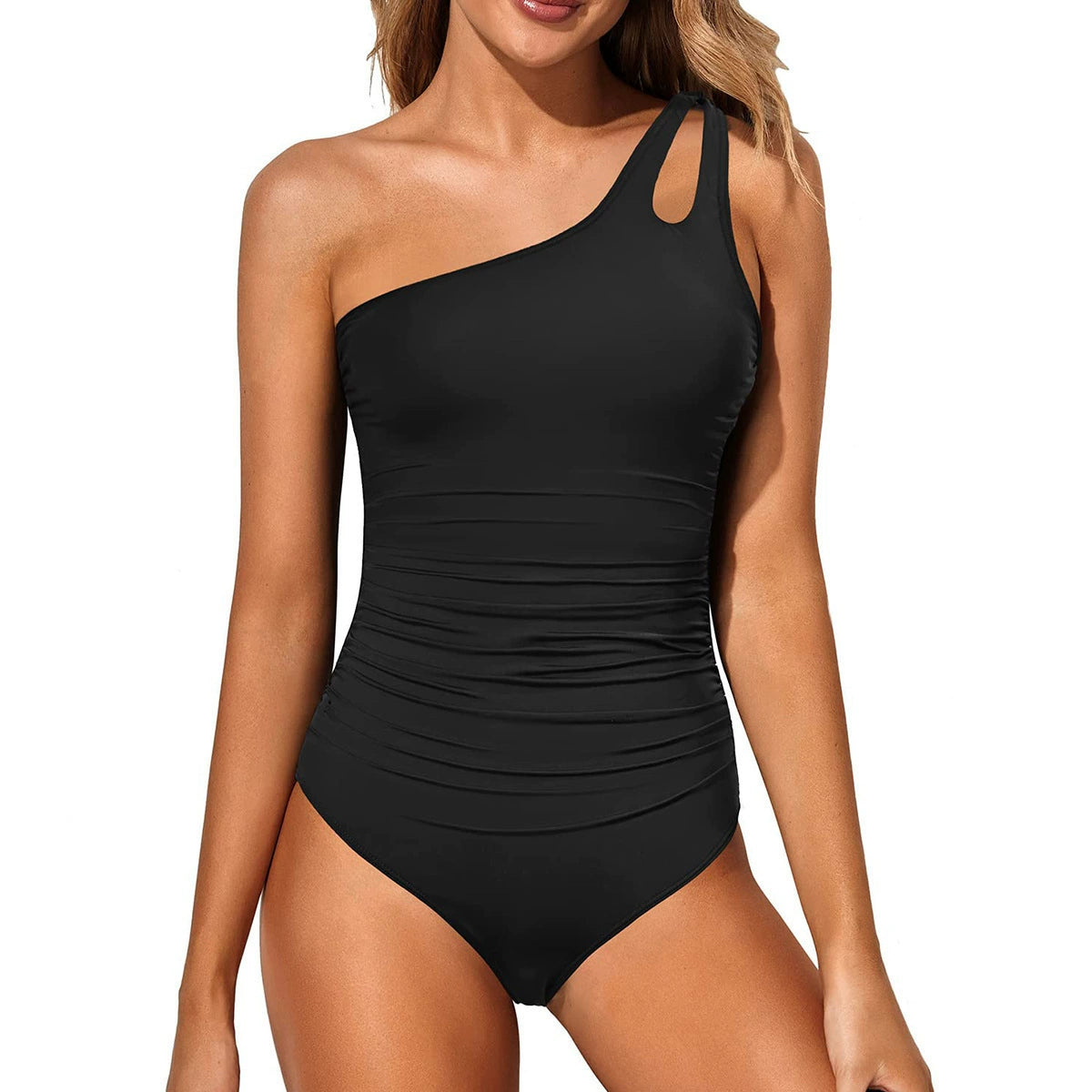 Off-shoulder, hot spring swimsuit