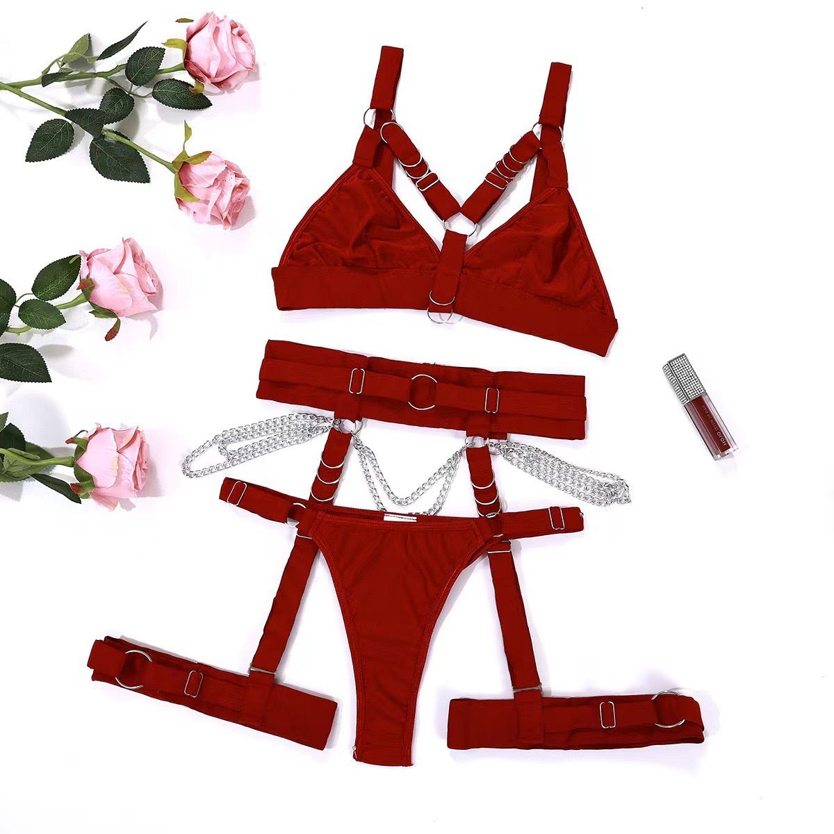 Sexy bondage lingerie set