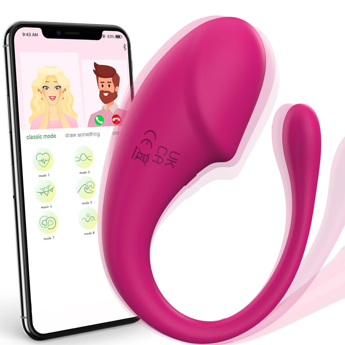 APP wireless remote control massager