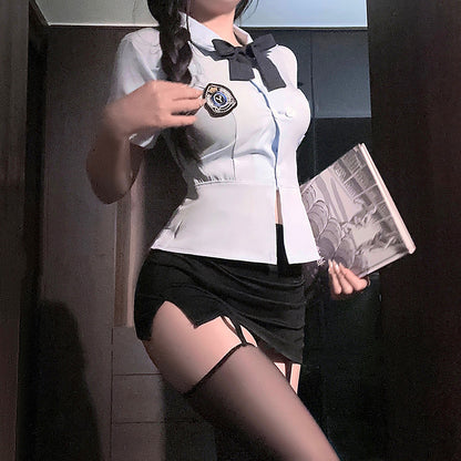 Policewoman uniform temptation hot suit