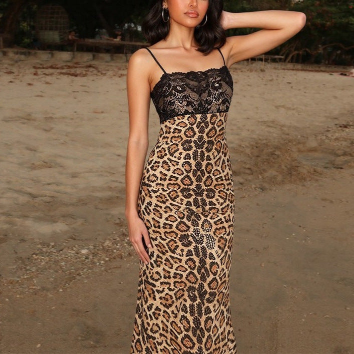 Lace patchwork dress