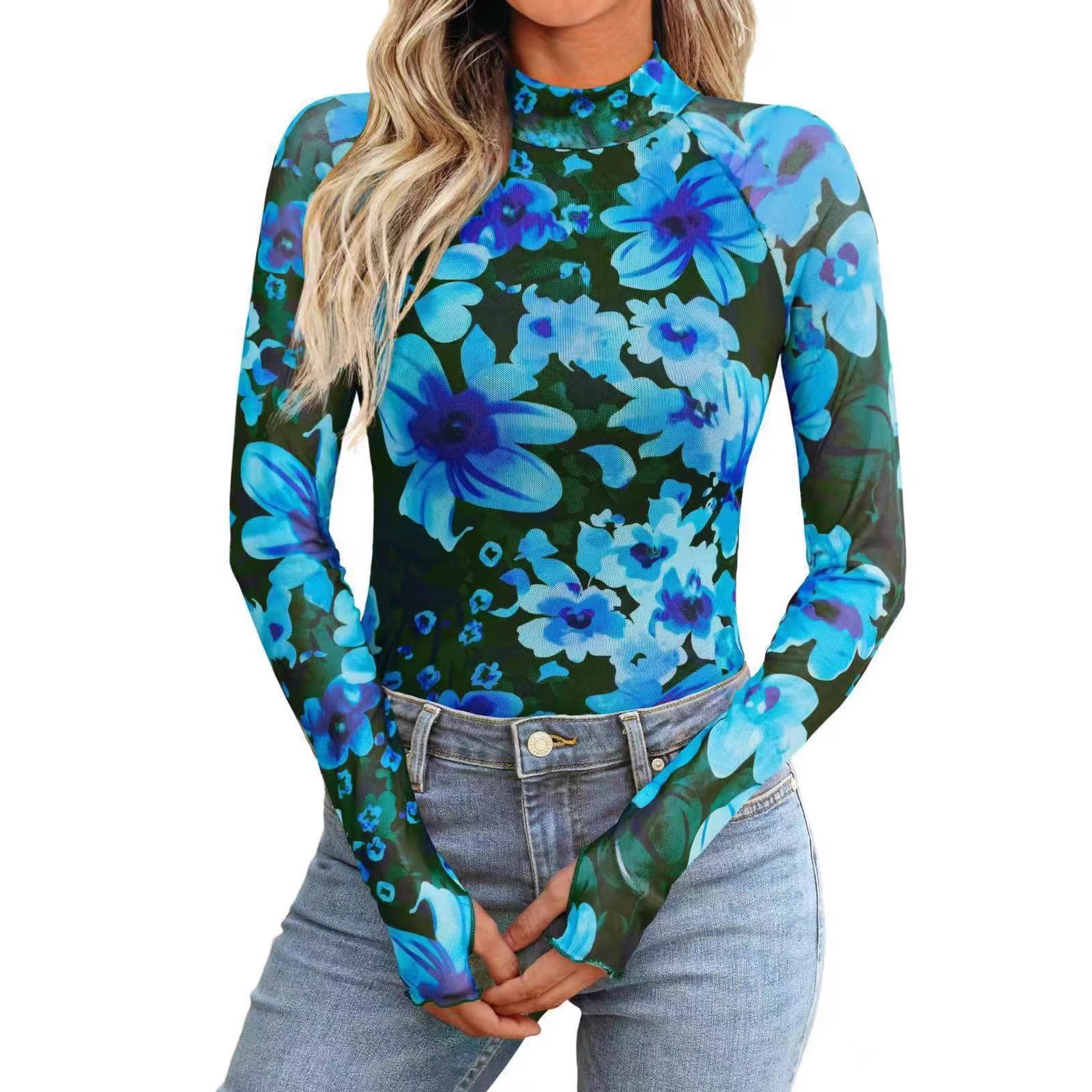 Slim-fit printed base layer