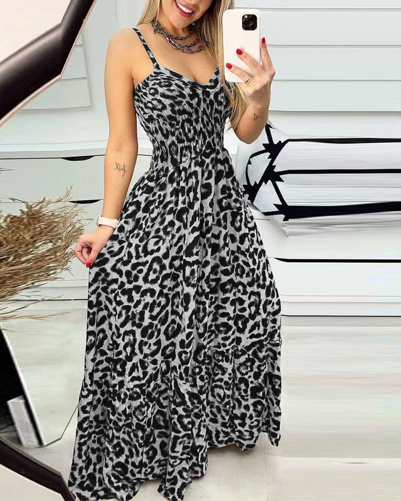 V-neck slip dress