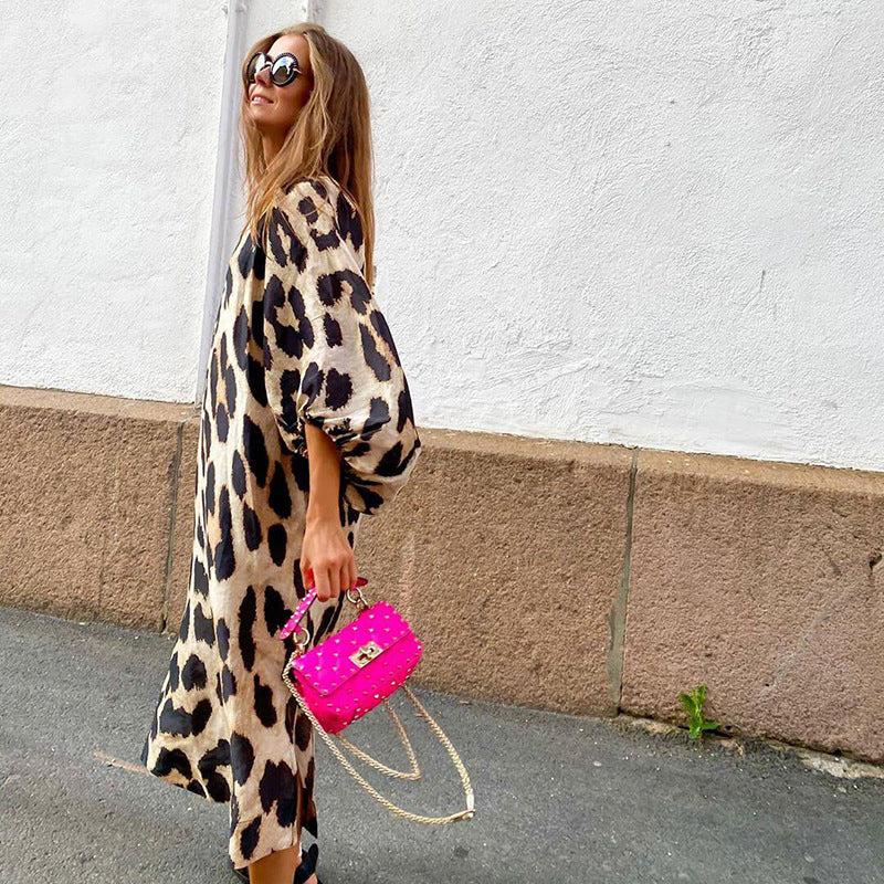 Leopard print dress