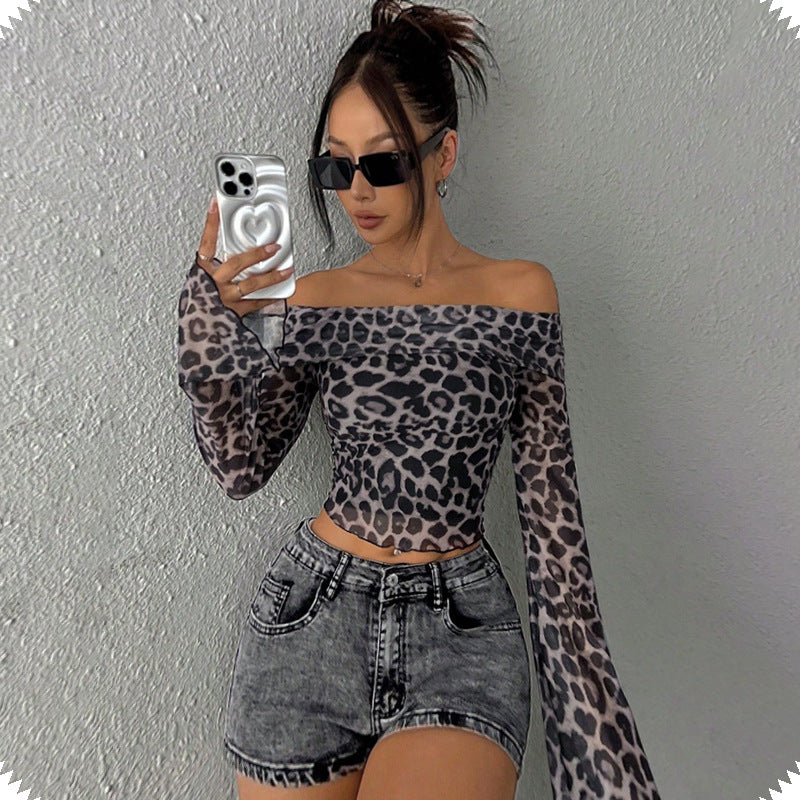 Leopard print top