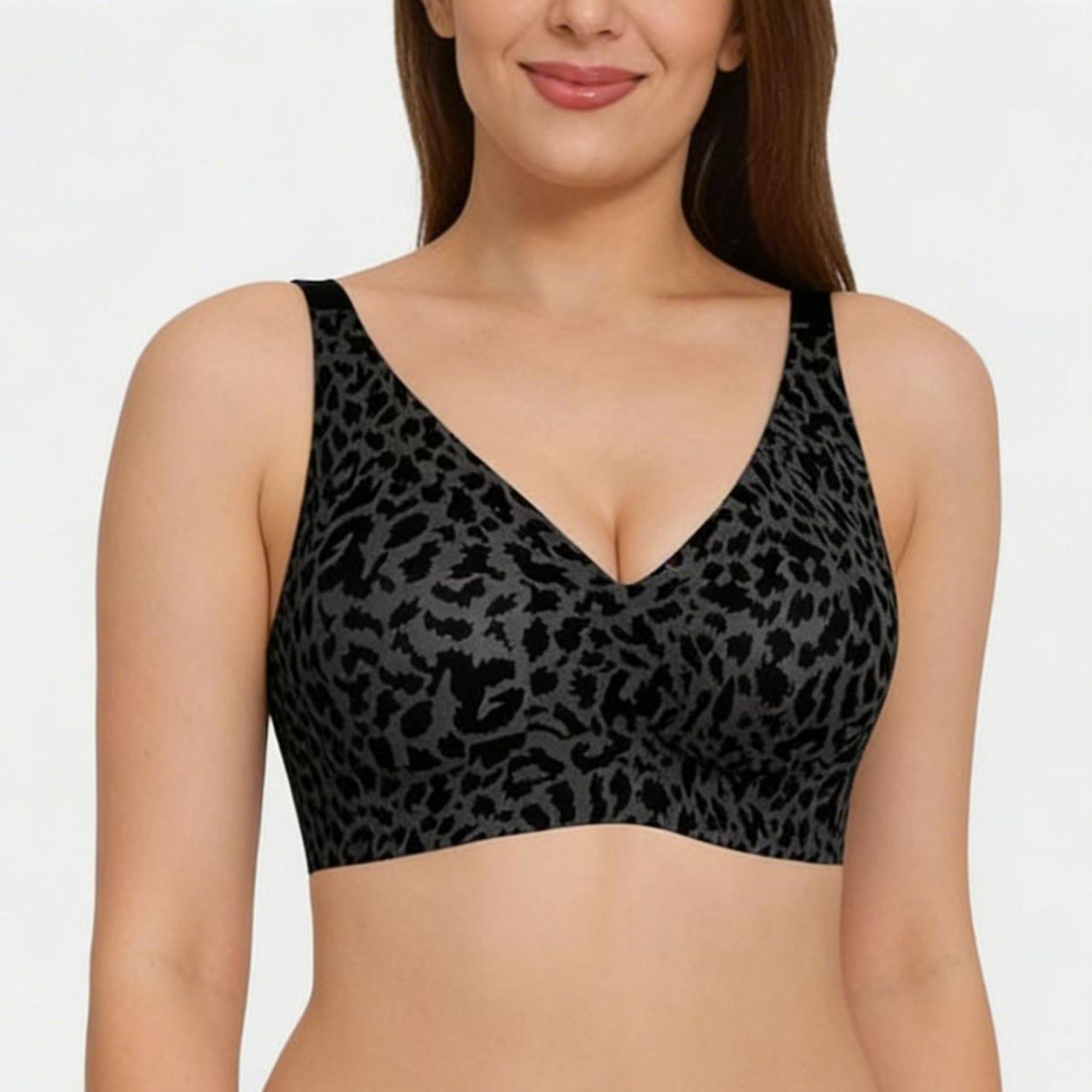 Seamless wire-free bra