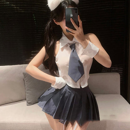 Pure desire style sexy student outfit JK