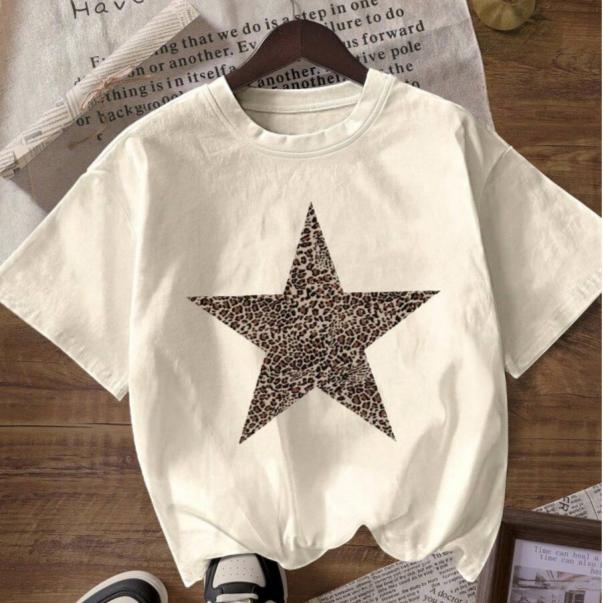 Leopard Print Star T-Shirt