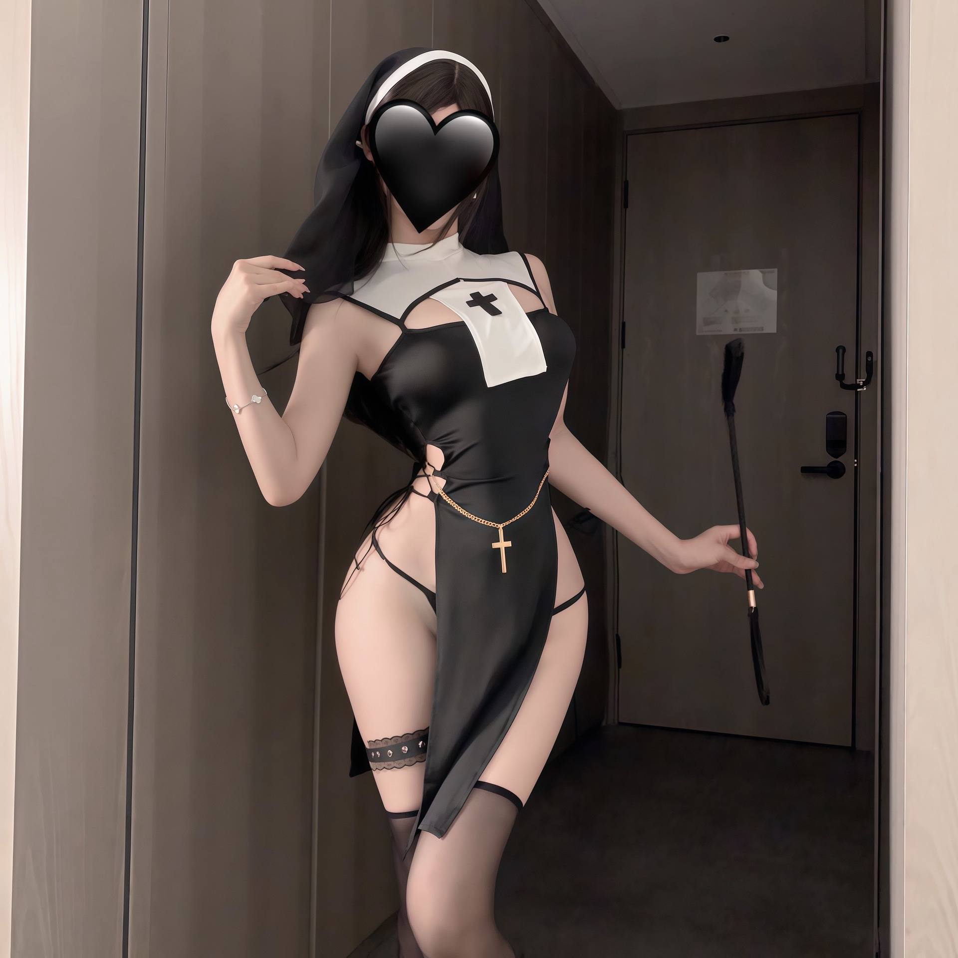 Nun cosplay uniform set
