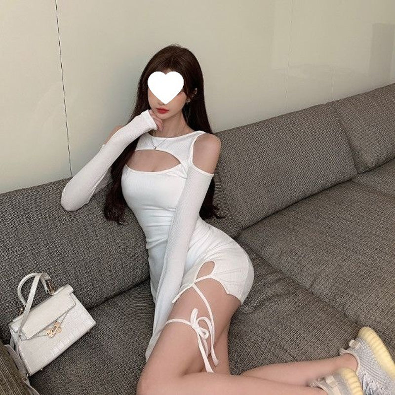 New off-shoulder hip skirt