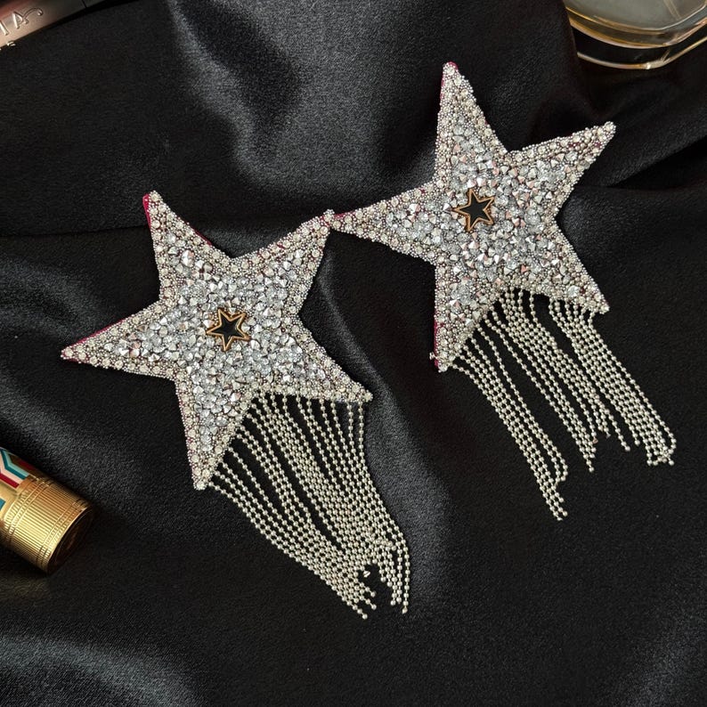 Five-pointed star tassel nipple cover