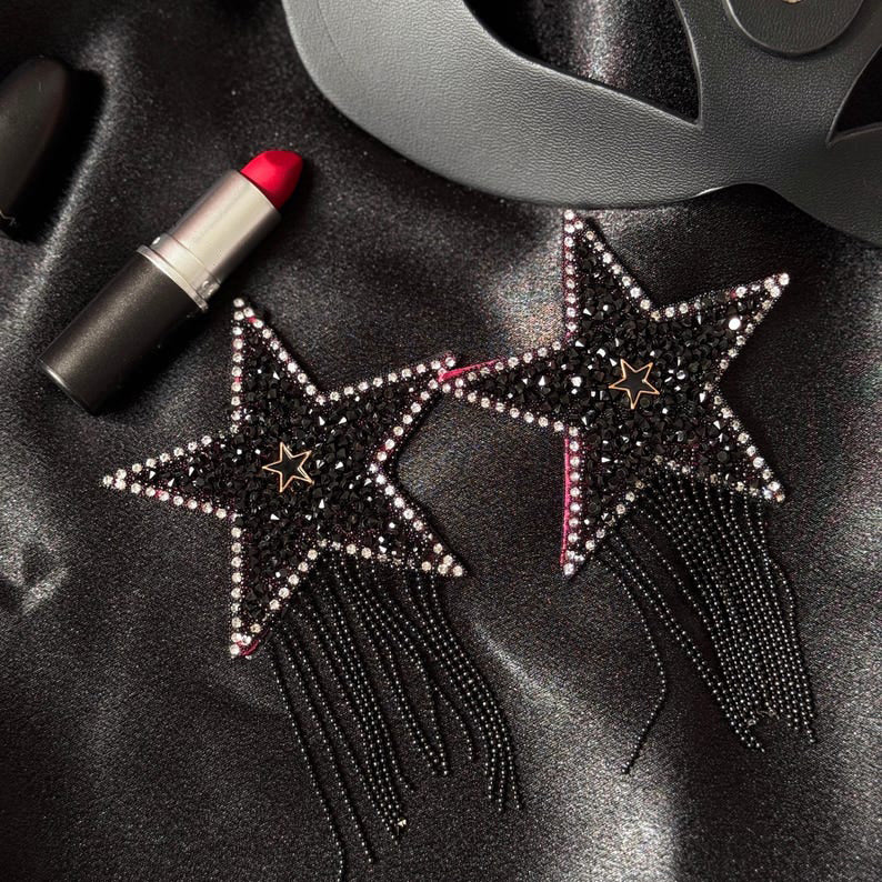 Five-pointed star tassel nipple cover