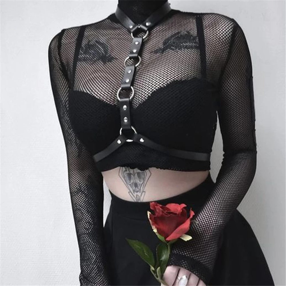 Mia's Goth Harness Set