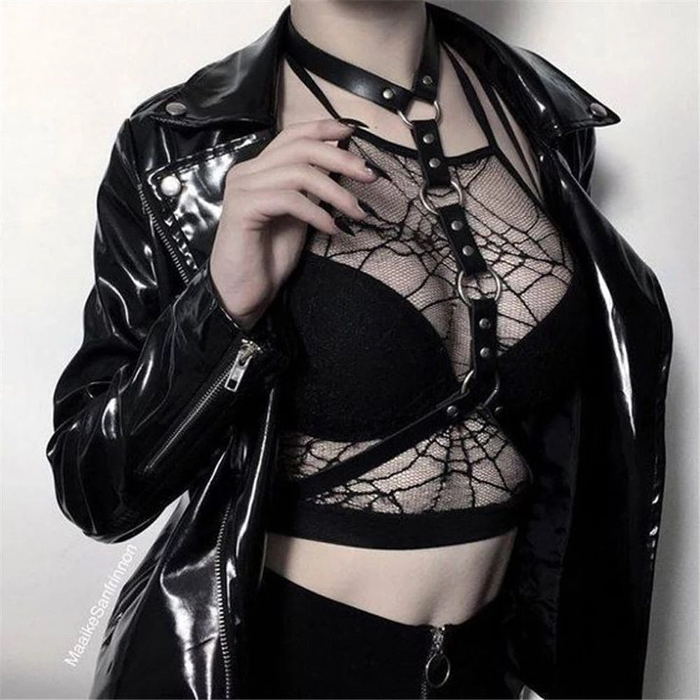 Mia's Goth Harness Set